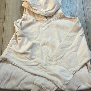 Cream color Nike hoodie